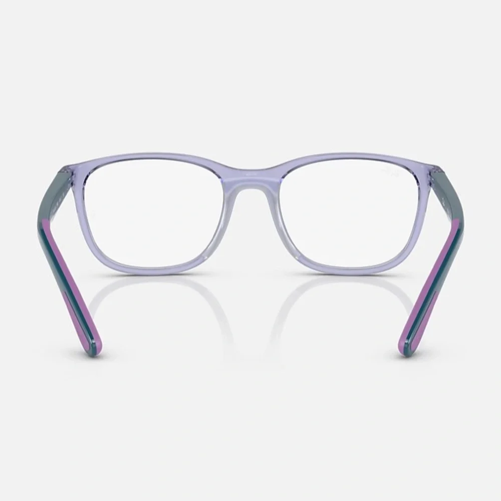 New RayBan RB1612 Kids Eyeglass Frame Polished Transparent Violet